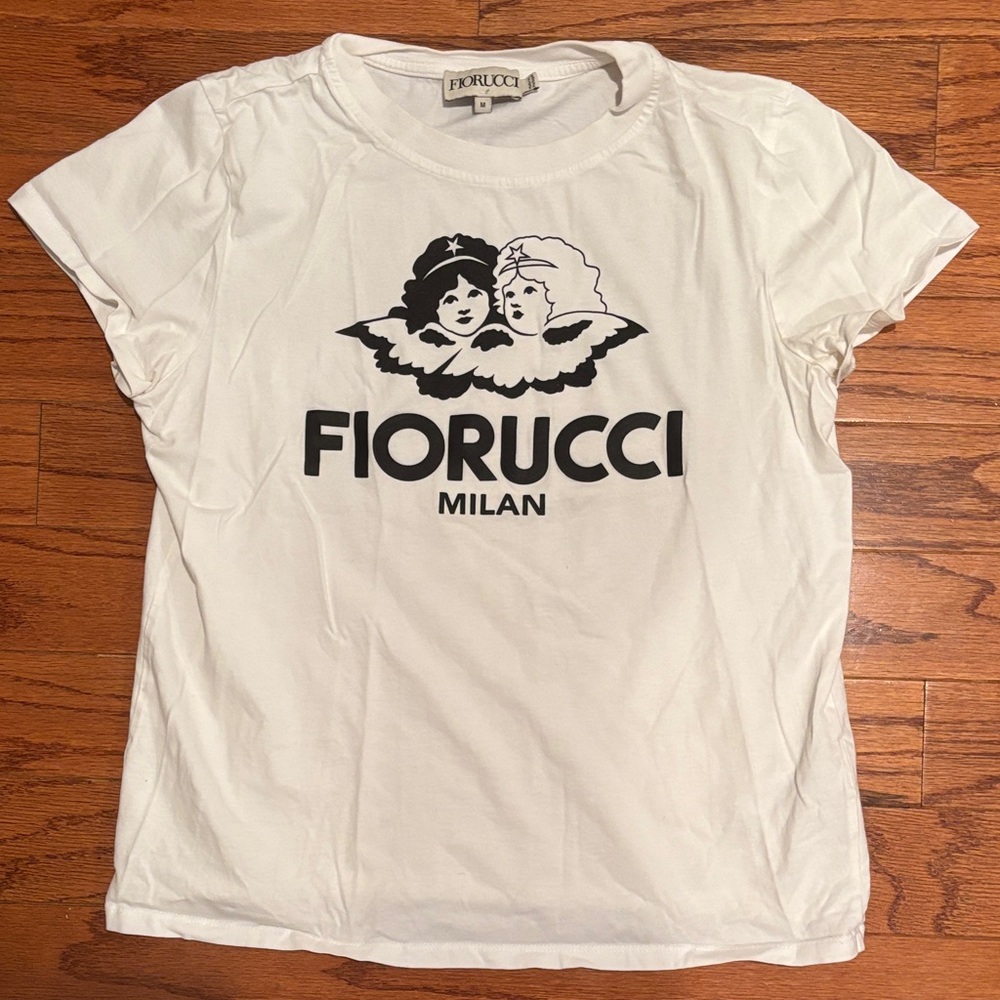 Fiorucci White and Black Graphic Tee